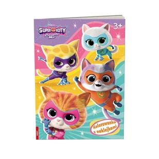 Disney Superkoty kolorowanka z naklejkami NA-9136 - Opracowanie zbiorowe - Kolorowanki, wyklejanki - miniaturka - grafika 1
