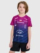 Koszulki dla dziewczynek - 4F Koszulka meczowa replika wyjazdowa Liga Mistrzów CEV z sezonu 2024/2025 dziecięca 4F x Projekt Warszawa - multikolor 98/104 - miniaturka - grafika 1