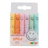 Przybory szkolne - Zakreślacze mini Smile pastelowych 6 kolorów 1 szt. - miniaturka - grafika 1