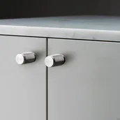 Zawiasy, okucia i inne akcesoria - Gałki meblowe Furniture Knob Stalowe Srebrne (zestaw) - miniaturka - grafika 1