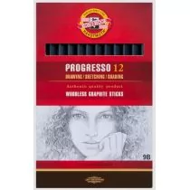 Koh-I-Noor Olówek Progresso 9B (12szt) - Przybory szkolne - miniaturka - grafika 1