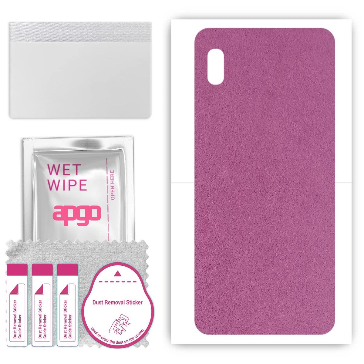 Folia naklejka skórka strukturalna na TYŁ Zamsz do Samsung Galaxy A10e - Zamsz Fioletowy - apgo SKINS
