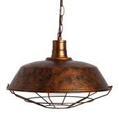 Lampy sufitowe - Wisząca zwisająca Antique ABIGALI-PLE27 Abigali na łańcuchu loftowa miedziana - miniaturka - grafika 1