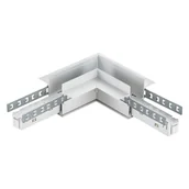 Oprawy, klosze i abażury - Łącznik L M-Line biały poziomy podtynkowy 1F DPM - miniaturka - grafika 1