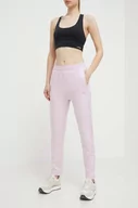 Spodnie damskie - Puma spodnie treningowe Evostripe kolor różowy gładkie 677880 - miniaturka - grafika 1