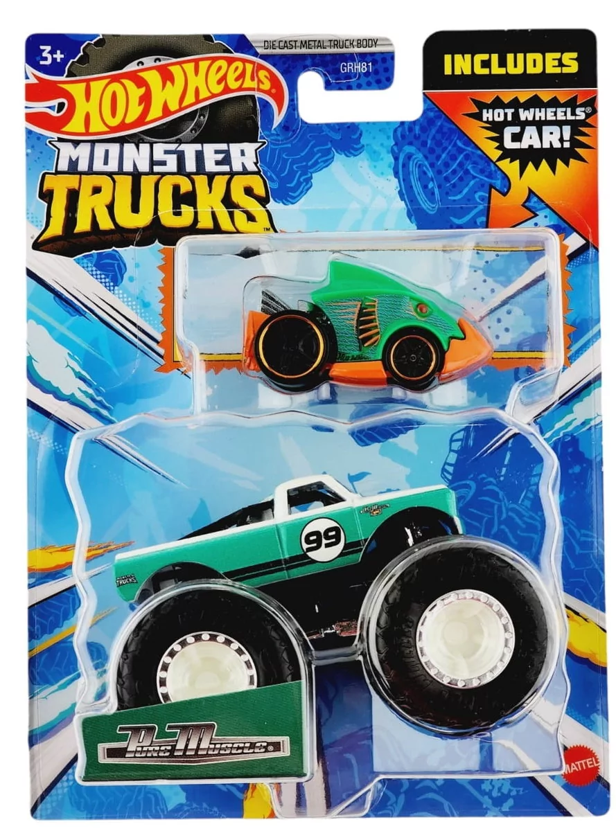 Hot Wheels Monster Trucks Pure Muscle + Resorak