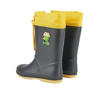 Buty dla dziewczynek - Kalosze COQUI RAINY ANTRACIT/YELLOW HERO - grafika 1