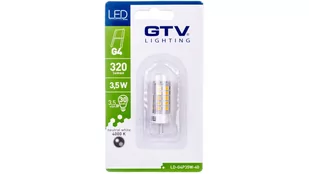 GTV Żarówka LED G4 3,5W 320lm 12V DC neutralna biała LD-G4P35W-40 - Żarówki LED - miniaturka - grafika 1