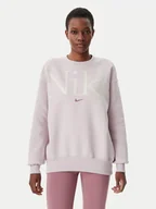 Bluzy damskie - Nike Bluza FN3654 Różowy Oversize - miniaturka - grafika 1