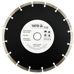 Yato tarcza tnąca segmentowa 230mm - 6005 (YT-6005) - Tarcze do pił - miniaturka - grafika 1