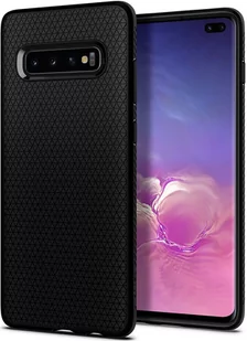 Spigen Etui Liquid Air Galaxy S10 Plus matowe czarne - Etui i futerały do telefonów - miniaturka - grafika 2