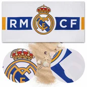 Okrycia kąpielowe dla dzieci - Real Madryt SZYBKOSCHNĄCY Ręcznik plażowy, kąpielowy dla kibica BAWEŁNIANY NA PLAŻĘ 70x140 cm - miniaturka - grafika 1