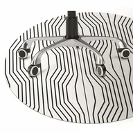 Podnóżki, podpórki, podkładki - Podkładka pod fotel Iluzja geometryczna fi100 cm - miniaturka - grafika 1