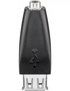 Wentronic Gniazdo USB Adapter  a na gniazdo 3.5 MM, czarny 93982-GB - Adaptery i przejściówki - miniaturka - grafika 1