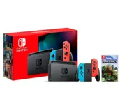 Konsole Nintendo - Nintendo Switch Joy-Con v2 Czerwono-niebieski + Minecraft - miniaturka - grafika 1