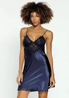 Piżamy damskie - HALKA ALICE SATYNA GRANAT - D Karen - miniaturka - grafika 1