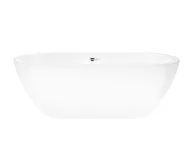 Wanny - Wanna wolnostojąca Corsan E042 Reno 160 cm z wykończeniem chrom - miniaturka - grafika 1