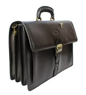 Aktówka MARCO (PL) Skóra Naturalna Torba Na Dokumenty Do Pracy CZARNA T33 - Teczki i aktówki - miniaturka - grafika 1