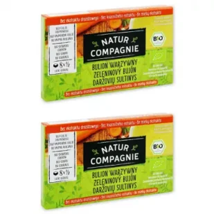 Natur Compagnie Bulion - kostki warzywne bez zawartości drożdży Zestaw 2 x 80 g Bio - Buliony i przyprawy w kostkach - miniaturka - grafika 1