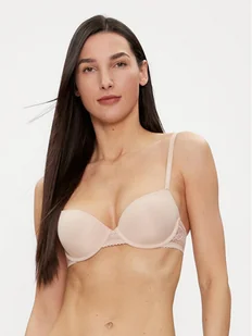 Tommy Hilfiger Biustonosz balkonetka UW0UW02420 Beżowy - Biustonosze - miniaturka - grafika 1