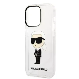 Karl Lagerfeld Etui KLHCP14XHNIKTCT do iPhone 14 Pro Max 6,7" hardcase Ikonik Karl Lagerfeld transparent - Etui i futerały do telefonów - miniaturka - grafika 6