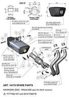 Części motocyklowe - LeoVince rura wydechowa, część zamienna, rura łącząca, układ wydechowy do Kawasaki Ninja Z 650 - miniaturka - grafika 1