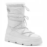 Śniegowce damskie - S.OLIVER ŚNIEGOWCE ZIMOWE BIAŁE LAKIEROWANE Z FUTERKIEM 38 6AA - miniaturka - grafika 1