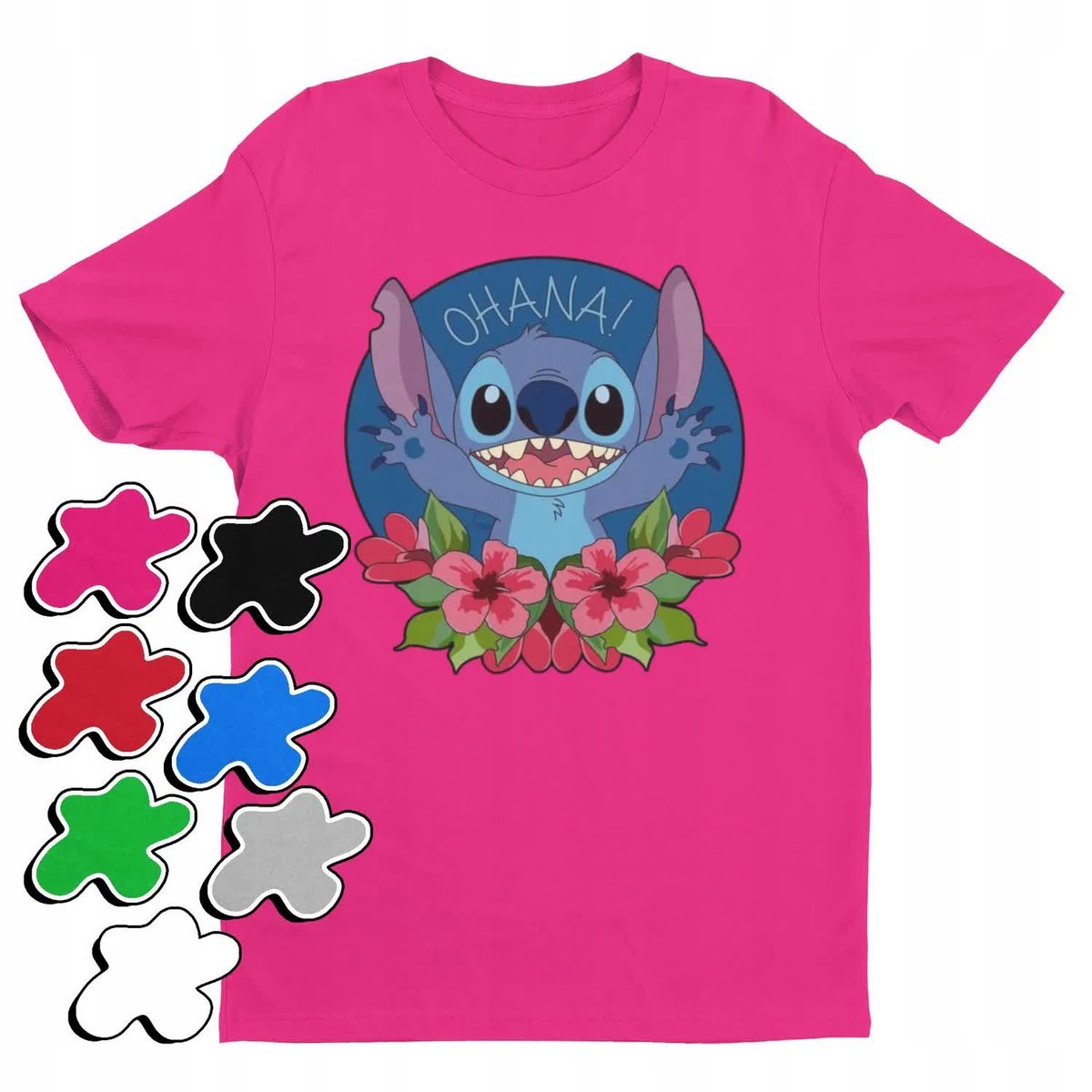 Koszulka T-Shirt Dziecięca Z Nadrukiem Duży Wybór Lilo Stitch -L 146-152