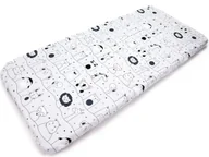 Prześcieradła dla dzieci - PRZEŚCIERADŁO 76x43 cm do dostawki LIONELO Aurora BAWEŁNIANE PREMIUM - miniaturka - grafika 1