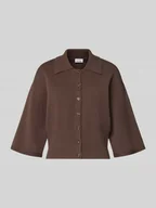 Swetry damskie - Kurtka z dzianiny z mieszanki wiskozy model ‘SHYLA’ - miniaturka - grafika 1