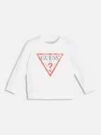 Bluzy dla dziewczynek - Guess Kids Bluza Z Trójkątnym Logo - miniaturka - grafika 1