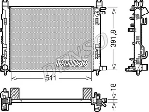 Chłodnica, układ chłodzenia silnika Denso DRM37002 - Układ chłodzenia - akcesoria - miniaturka - grafika 1
