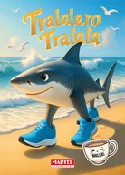 Kolorowanki, wyklejanki - Kolorowanka Tralalero Tralala z naklejkami - miniaturka - grafika 1