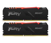 Pamięci RAM - Kingston Fury Beast RGB DDR4 32 GB 3000MHz CL16 KF430C16BBAK2/32 KF430C16BBAK2/32 - miniaturka - grafika 1