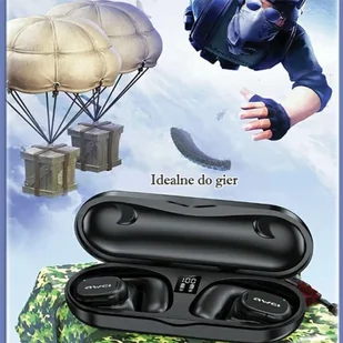 AWEI słuchawki przewodnictwo powietrzne T69 + stacja dokująca czarny/black Air Conduction - Słuchawki - miniaturka - grafika 5