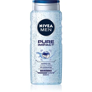 Nivea SHOWER Żel p p 500ml MEN PURE IMPAC 80893& - Żele pod prysznic dla mężczyzn - miniaturka - grafika 1