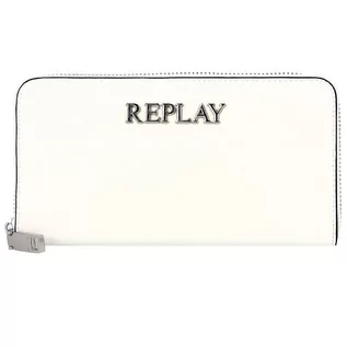 Portfele - Replay Portfel 19 cm optical white FW5255-003-A0283-001 - grafika 1