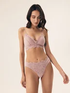 Majtki damskie - Majtki stringi Sapphire Esotiq brudny róż S - miniaturka - grafika 1