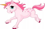 Naklejki na ścianę - Naklejka ścienna Kucyk Pony Unicorn Jednorożec 7, 120x80 cm - miniaturka - grafika 1