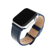 Akcesoria do zegarków - FIXED Leather Strap do Apple Watch blue - darmowy odbiór w 22 miastach i bezpłatny zwrot Paczkomatem aż do 15 dni - miniaturka - grafika 1