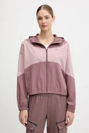 Kurtki damskie - Under Armour kurtka Rival Woven kolor różowy przejściowa 6004849 - miniaturka - grafika 1