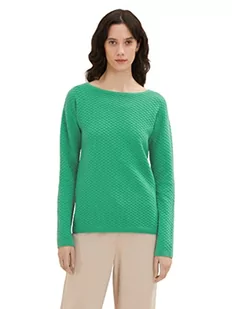 TOM TAILOR Damski sweter 1036687, 31032 - Vivid Leaf Green, XS - Swetry damskie - miniaturka - grafika 1