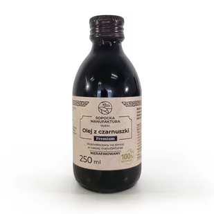Olej z czarnuszki PREMIUM tłoczony na zimno 250 ml - Zdrowa żywność - miniaturka - grafika 1
