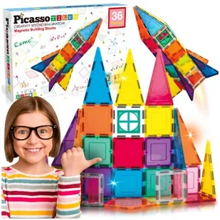 Pt36B Klocki Magnetyczne 36W1 Picasso Tiles duże konstrukcyjne - Klocki Pt36B Klocki Magnetyczne 36W1 Picasso Tiles duże konstrukcyjne - Klocki - miniaturka - grafika 1