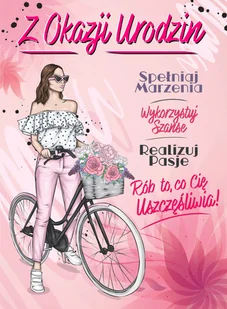 Kartka urodzinowa z życzeniami dla Dziewczyny Grande15 - Kartki okolicznościowe i zaproszenia - miniaturka - grafika 1