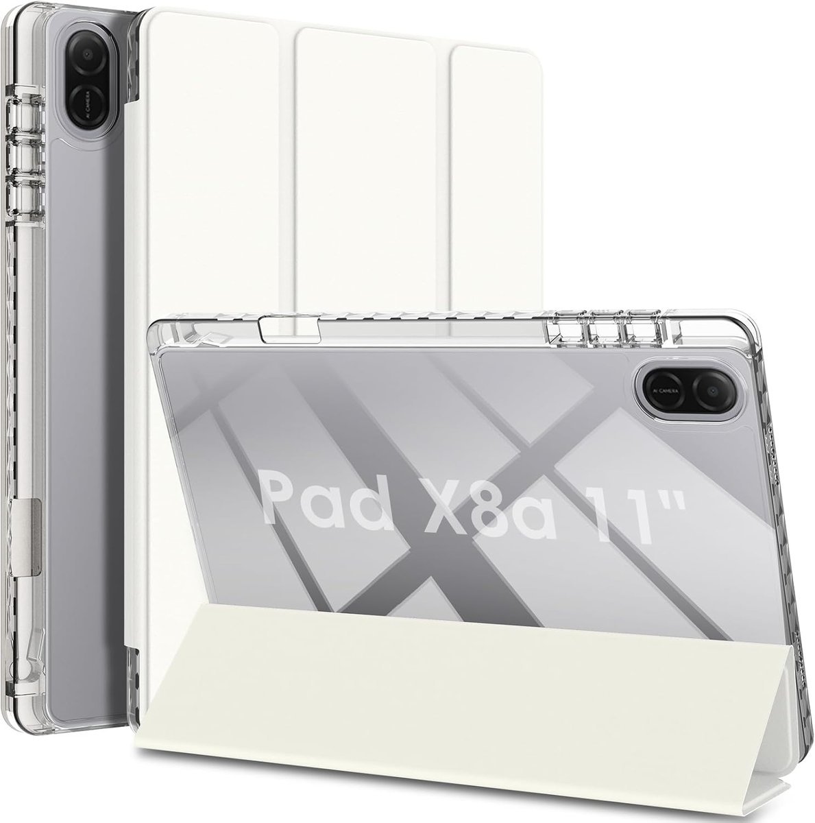 WD&CD Etui kompatybilne z Honor Pad X8a 11', ultra cienkie, twarde etui z akrylu, inteligentna skóra, etui kompatybilne z Honor Pad X8a 11', kolor k..