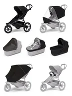 Wózki dziecięce - Wózek sportowy Thule Urban Glide 3 Black + Bassinet Black SET 7in1 - miniaturka - grafika 1