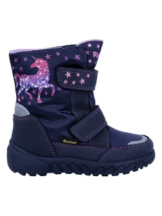 Richter Shoes Kozaki zimowe "Husky" w kolorze granatowym - Kozaki damskie - miniaturka - grafika 1