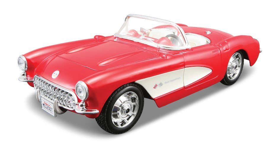 MAISTO 1957 CHEVROLET CORVETTE CZERWONY 1:24 DO SKŁADANIA 39275