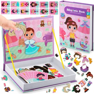 Ricokids, Książka magnetyczna edukacyjna pudełko puzzle układanka - Układanki dla dzieci - miniaturka - grafika 1